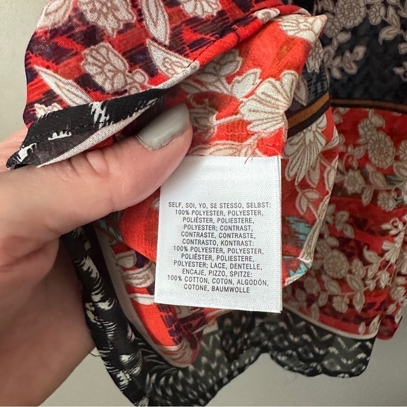 Anthropologie Meadow Rue Print crochet neck tank top - Picture 6 of 8